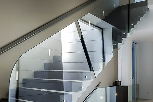 درابزين زجاج مودرن